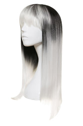 Peruca Florance Ombre Negru Alb